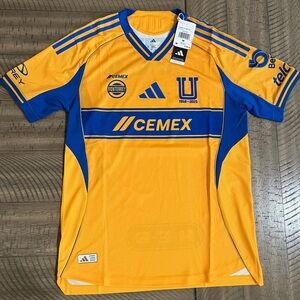 ADIDAS Tigres UANL Home 25/26 Soccer Authentic Jersey Men’s Medium Yellow JJ2217